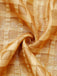 Gold 1940s Sheer Grid Puff-Sleeve Belted Midi Party Dress