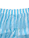 1970s Vertical Stripe Mesh Tiered Ruffle Pants