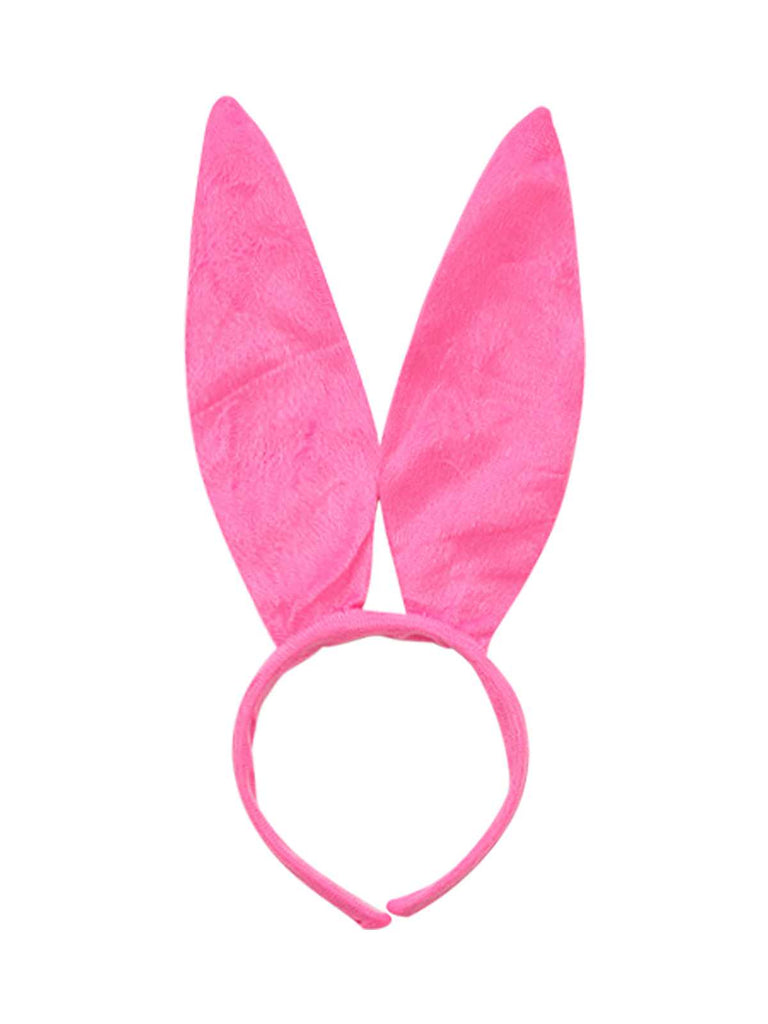 1980s Bunny Costume Latex Dress With Ears Headband