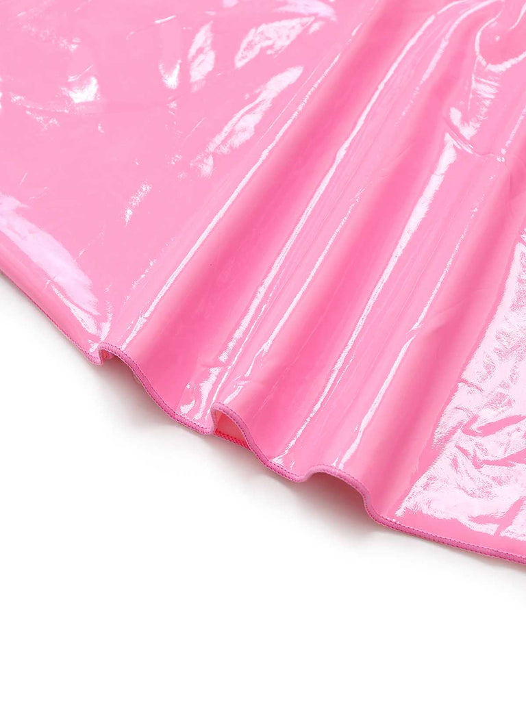1980s Bunny Costume Latex Dress With Ears Headband