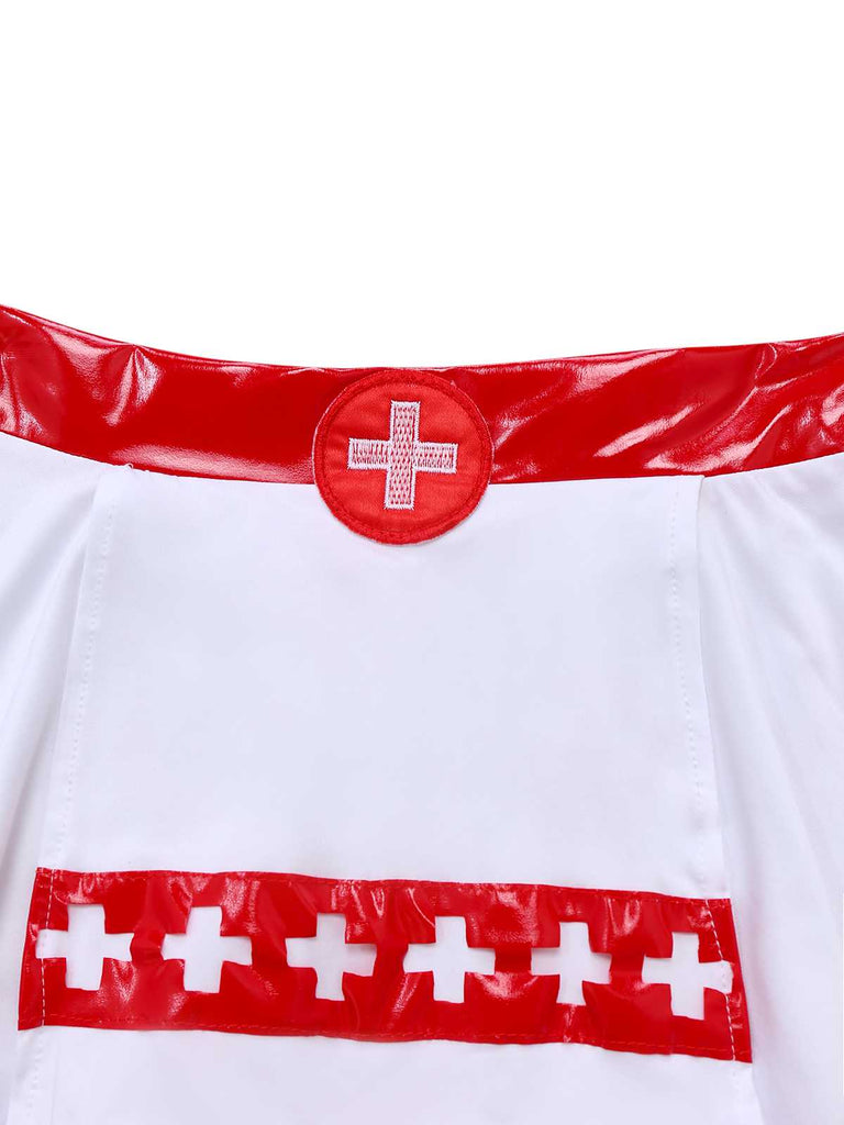 1980s Halloween Nurse Costume Pajama Set