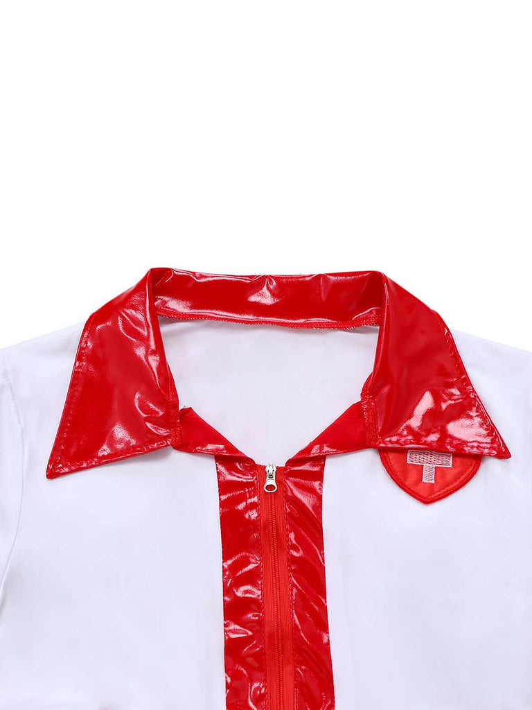 1980s Halloween Nurse Costume Pajama Set