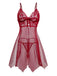 1950s Slip Lace Bow Sheer Nightdress