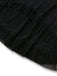 Black 1970s Bowknot Ruffled Sheer Nightdress