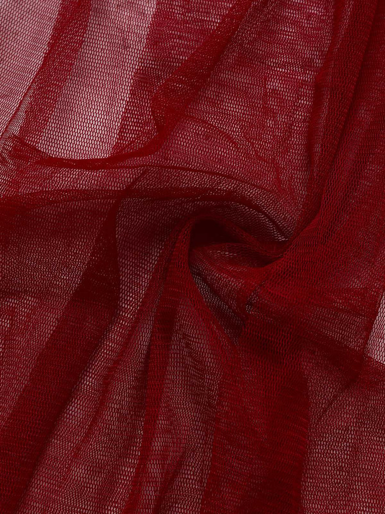 1950s Slip Lace Bow Sheer Nightdress