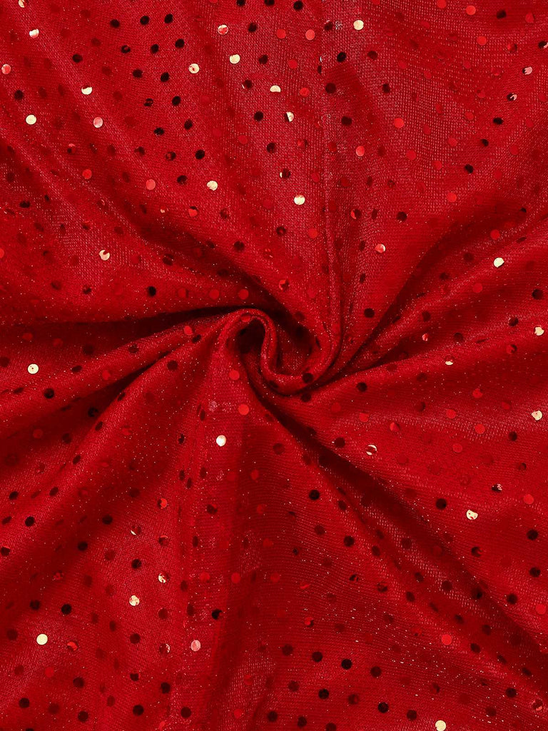 1980s Sequin Christmas Strapless Romper With Hat & Boot Covers