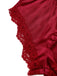 1950s Lace Satin Deep V Backless Sleep Romper