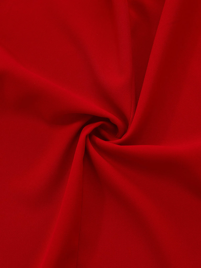 2PCS 1960s Sleeveless Vest & Belted Waist Pants