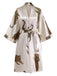 1950s Leopard Print Satin Robe with Belt