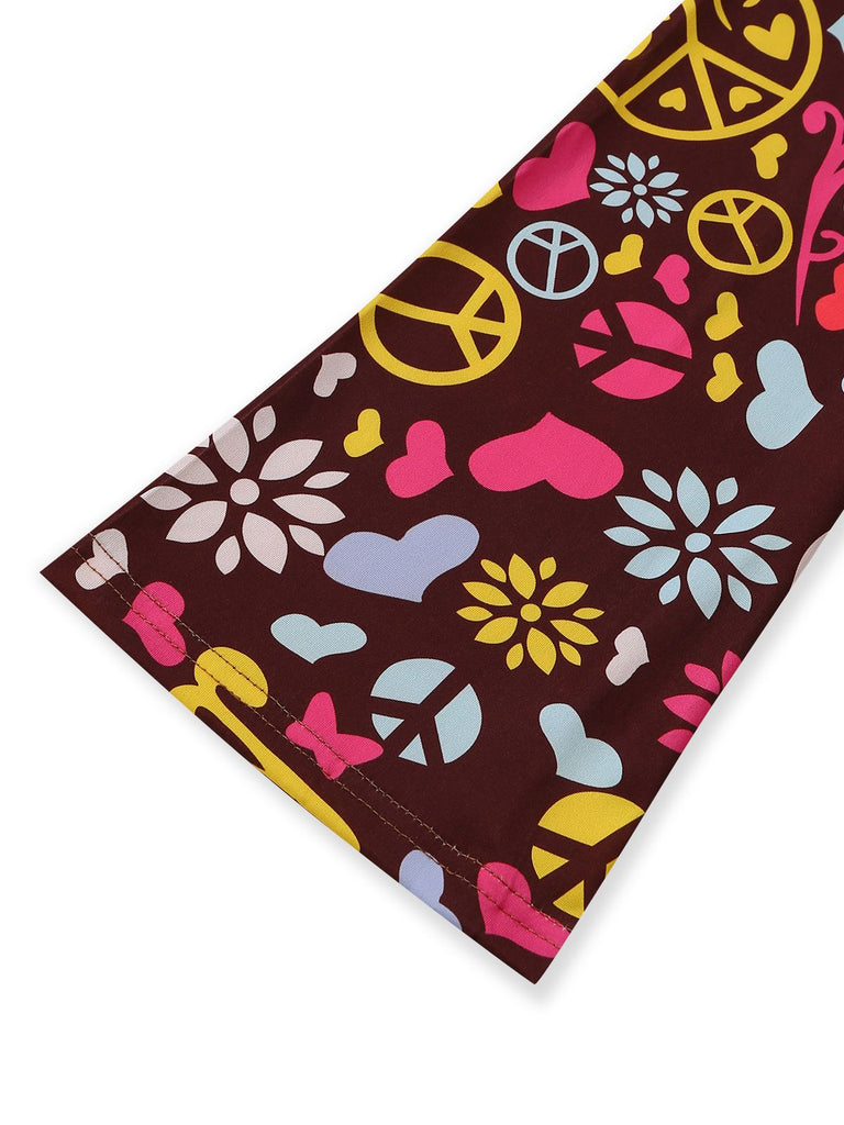 3PCS 1970s Vintage Fringe Hippie Costume Set