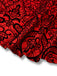 Red 1980s Velvet Lace Sequined Strapless Dress & Cape
