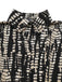1950s Print Tie Waist Shirt Romper