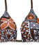 3PCS 1970s Tribal Print Triangle-Strap Bikini Set & Cover-Up