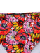 Pink 1970s Boho Floral Cross Neck Swimsuit