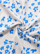 Blue 1930s Spaghetti Strap Daisy Dress