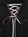 Black 1950s Spaghetti Strap Bow Lace Sleepwear