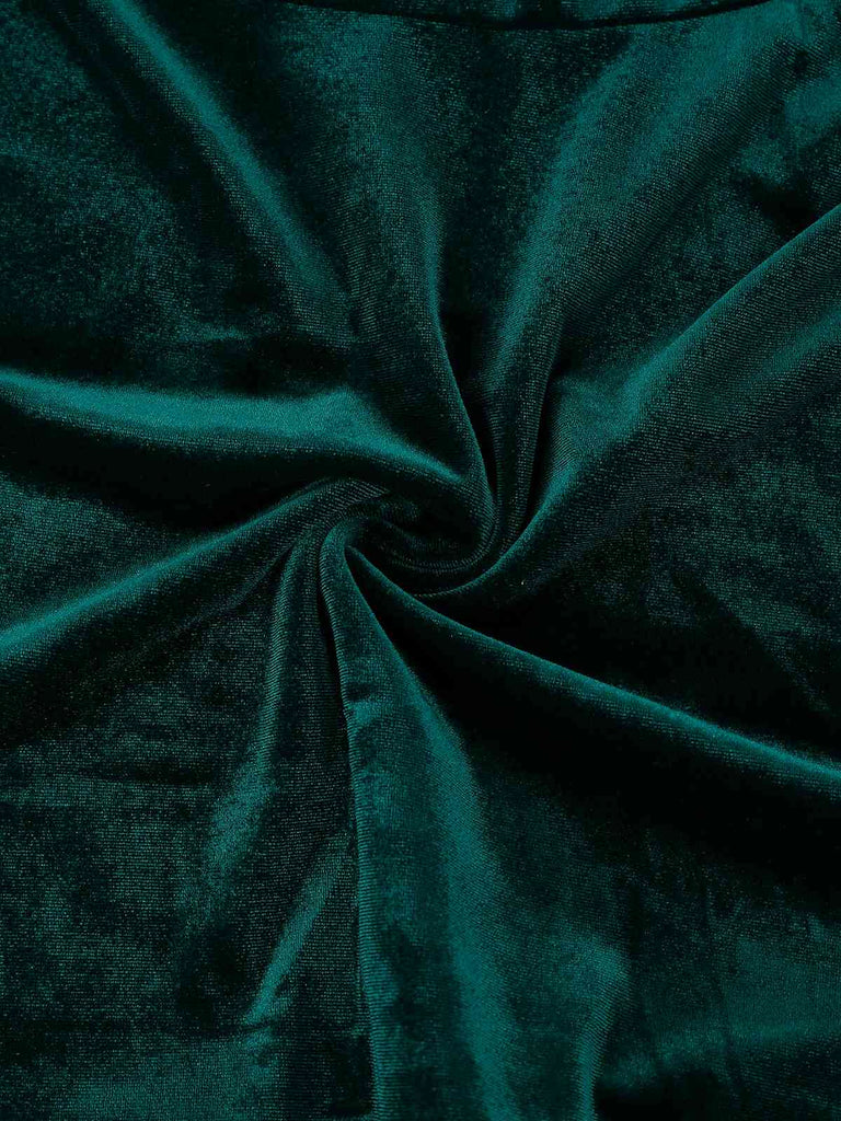 1970s Christmas Velvet Plush Spaghetti Strap Mini Dress