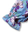 Blue 1940s V-Neck Floral Puff Sleeve Dress
