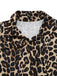 1970s Lapel Leopard Sleeveless Belted Jumpsuit