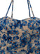 Blue 1950s Floral Print Spaghetti Strap Dress