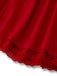 1950s Solid Bow Tie Lace Gothic Dress
