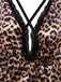 1950s Spaghetti Strap Leopard Lace Sleepwear
