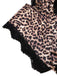 1950s Spaghetti Strap Leopard Lace Sleepwear