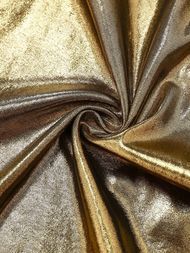 1970s Metallic Disco Halter Belted Jumpsuit