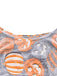 1970s Halloween Ghost Pumpkin Flannel Vest Pajama Set