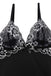 Black 1950s Velvet Lace Slip Nightgown