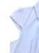 Light Blue 1970s Fitted Solid Blouse