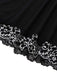 Black 1950s Velvet Lace Slip Nightgown