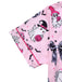 Dark Pink 1970s Halloween Boo Print Pajama Set