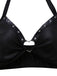 Black 1960s PU Leather Heart Cutout Lingerie 3-Piece Set