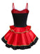 2PCS Red 1970s Riding Hood Costume Cape With Corset Dress