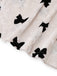 White 1940s Bow Print Velvet Pajama Set