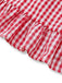 2PCS 1950s Plaid Ruffled Bow Vest & Shorts