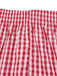 2PCS 1950s Plaid Ruffled Bow Vest & Shorts