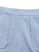 2PCS 1960s Wide Strap Button Square Neck Top & Shorts
