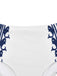 White 1940s Navy Style Whale Swimsuit