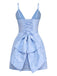 1960s Deep V Floral Lace Bow Strap Dress