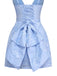 1960s Deep V Floral Lace Bow Strap Dress