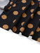 Black 1940s V-Neck Polka Dots Dress