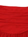 1950s Bandeau Solid Glitter Back Bow Skater Dress