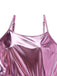 1980s Metallic Spaghetti Strap Party Dress