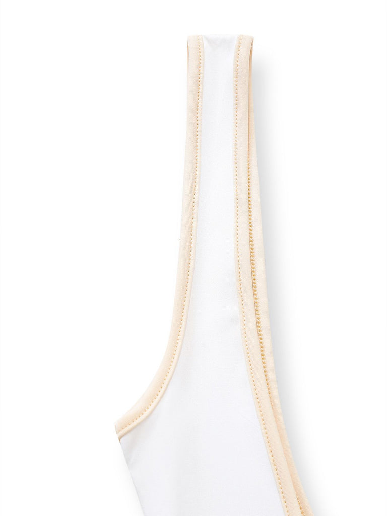 1950s Strapless Cut-Out Patchwork Jumpsuit Set