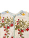 1940s Water Soluble Lace Mesh Embroidery Ruffle Dress
