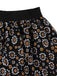 Black 1950s Daisy Mesh Skirt