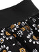 Black 1950s Daisy Mesh Skirt