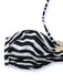 1960s Zebra Print Sea Star Accents Bandeau Bikini Set